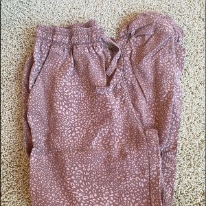 Thread & Supply cheetah print joggers